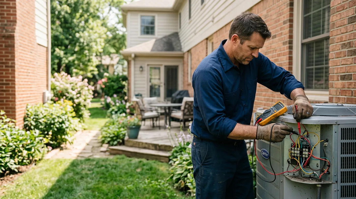 HVAC technician working near Magnolia, AL